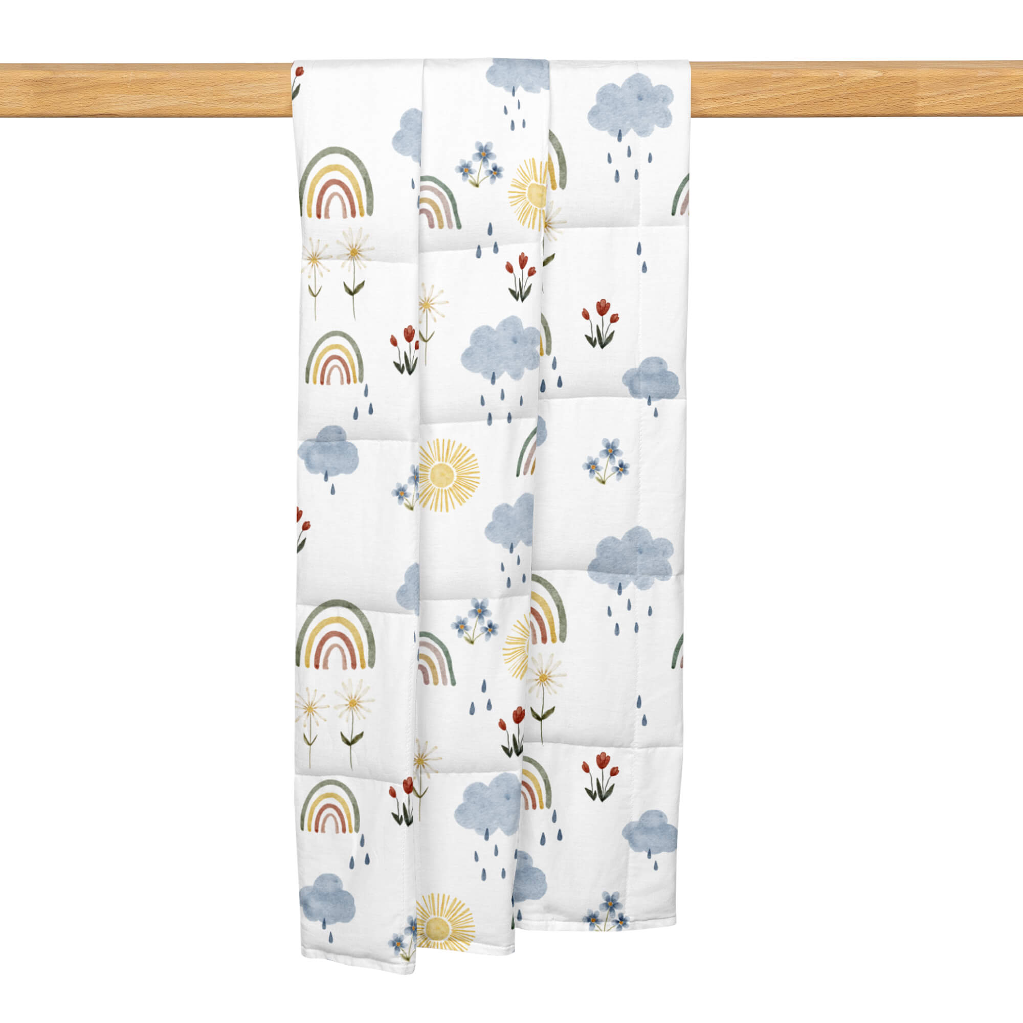 kołdra sensoryczna w chmurki