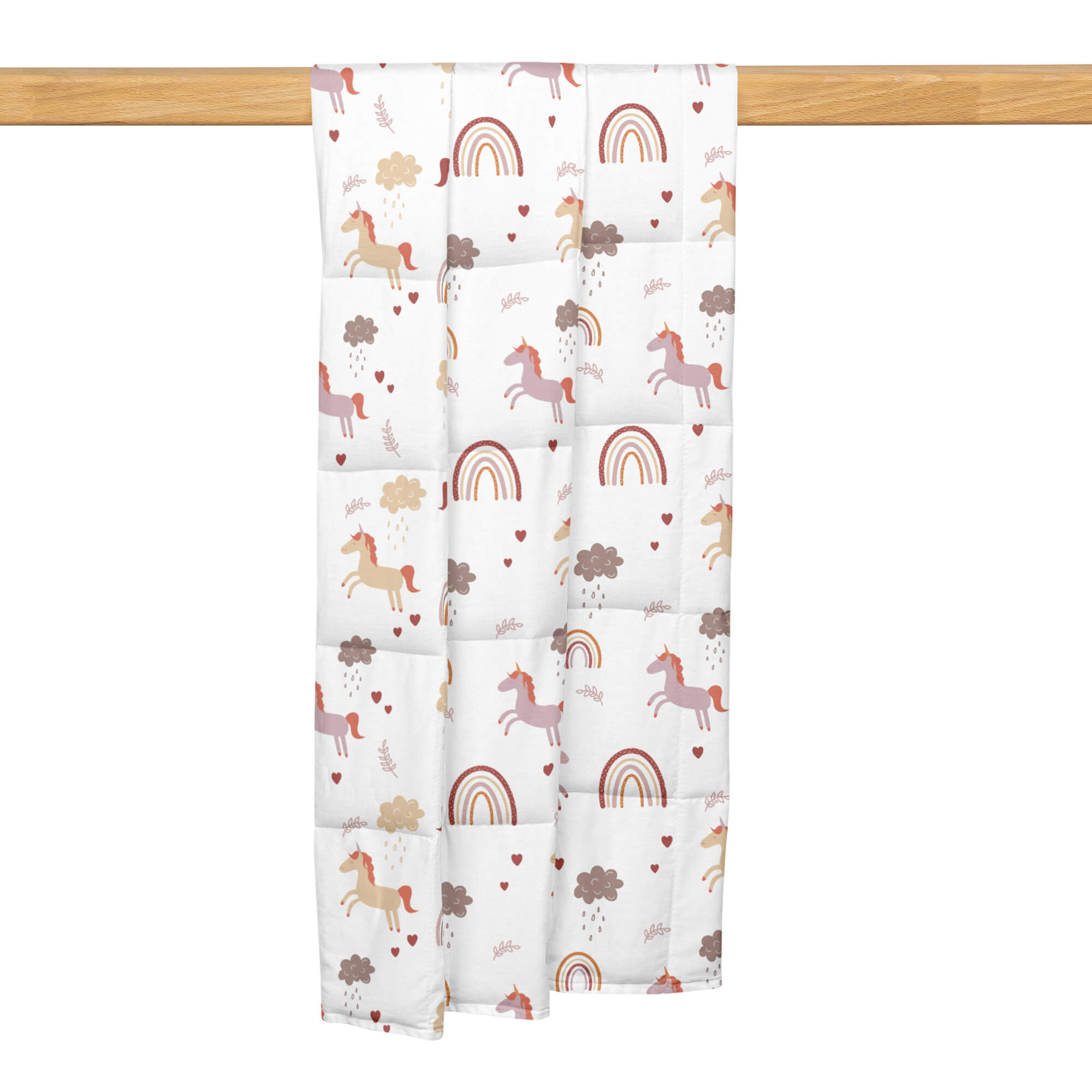 kołderka obciążeniowa z jednorożcami