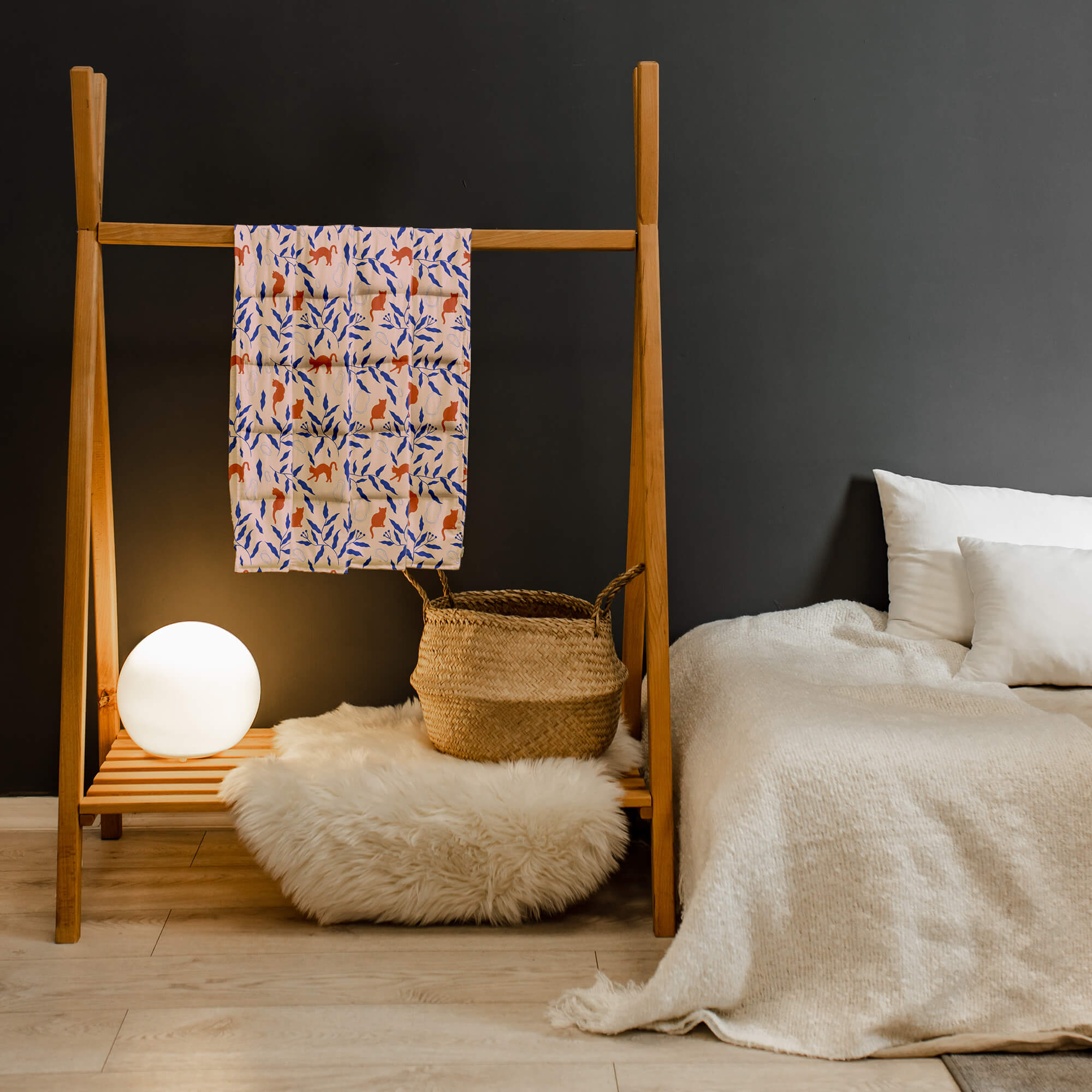 kołdra obciążeniowa z kotami