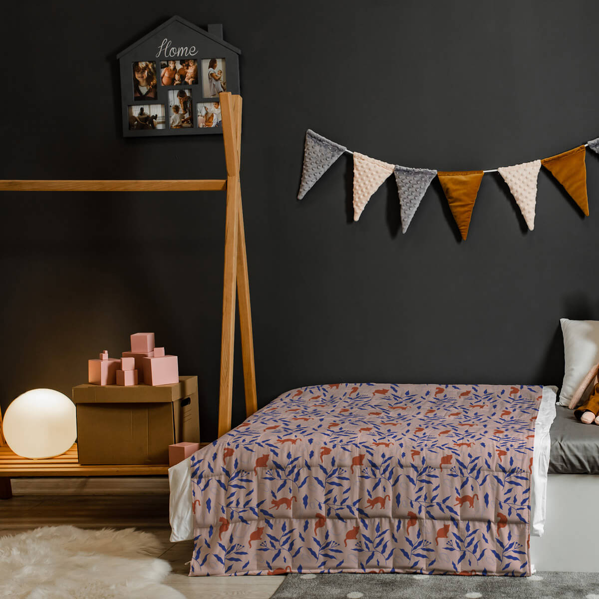 kołdra obciążeniowa z kotami