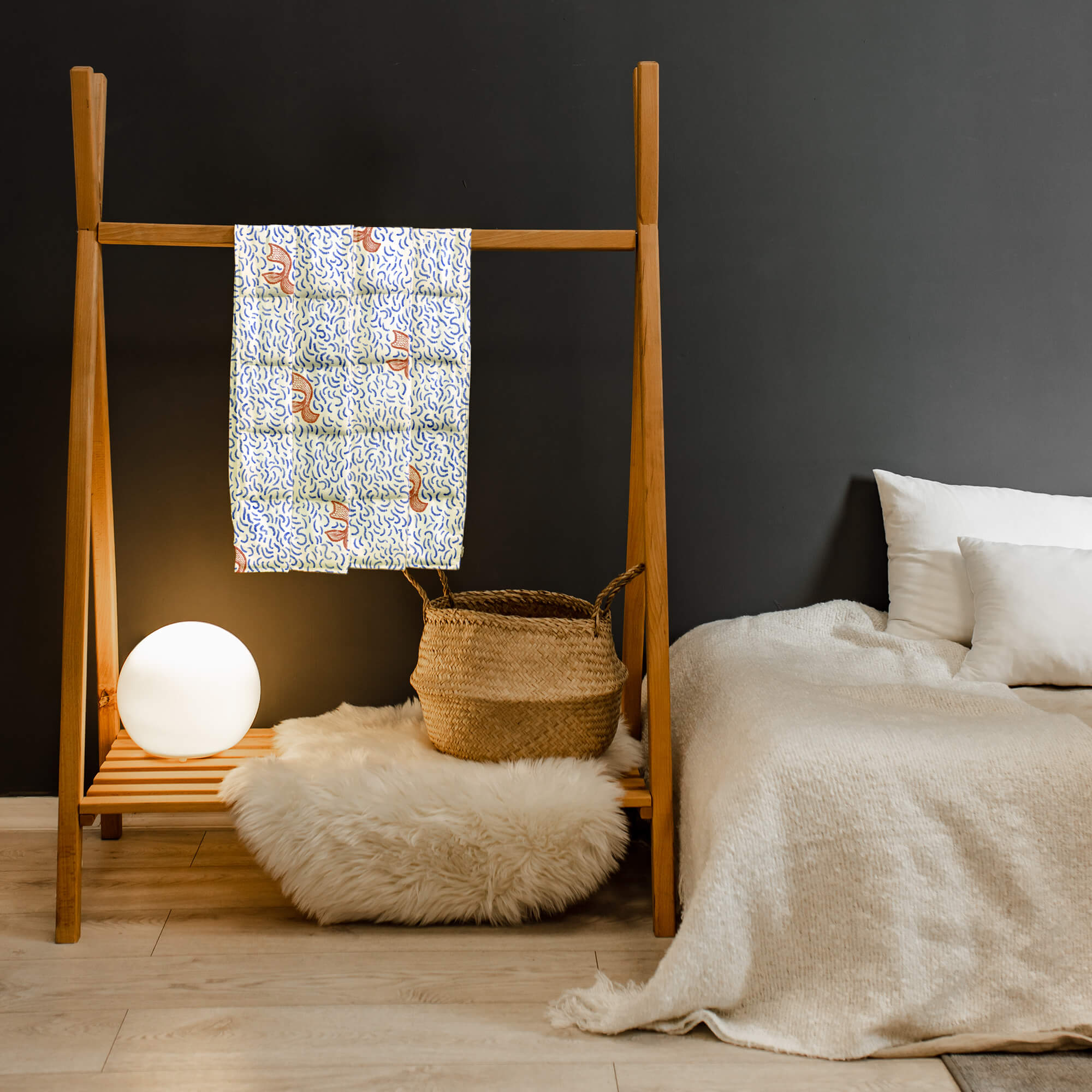 kołderka sensoryczna w syrenie ogony