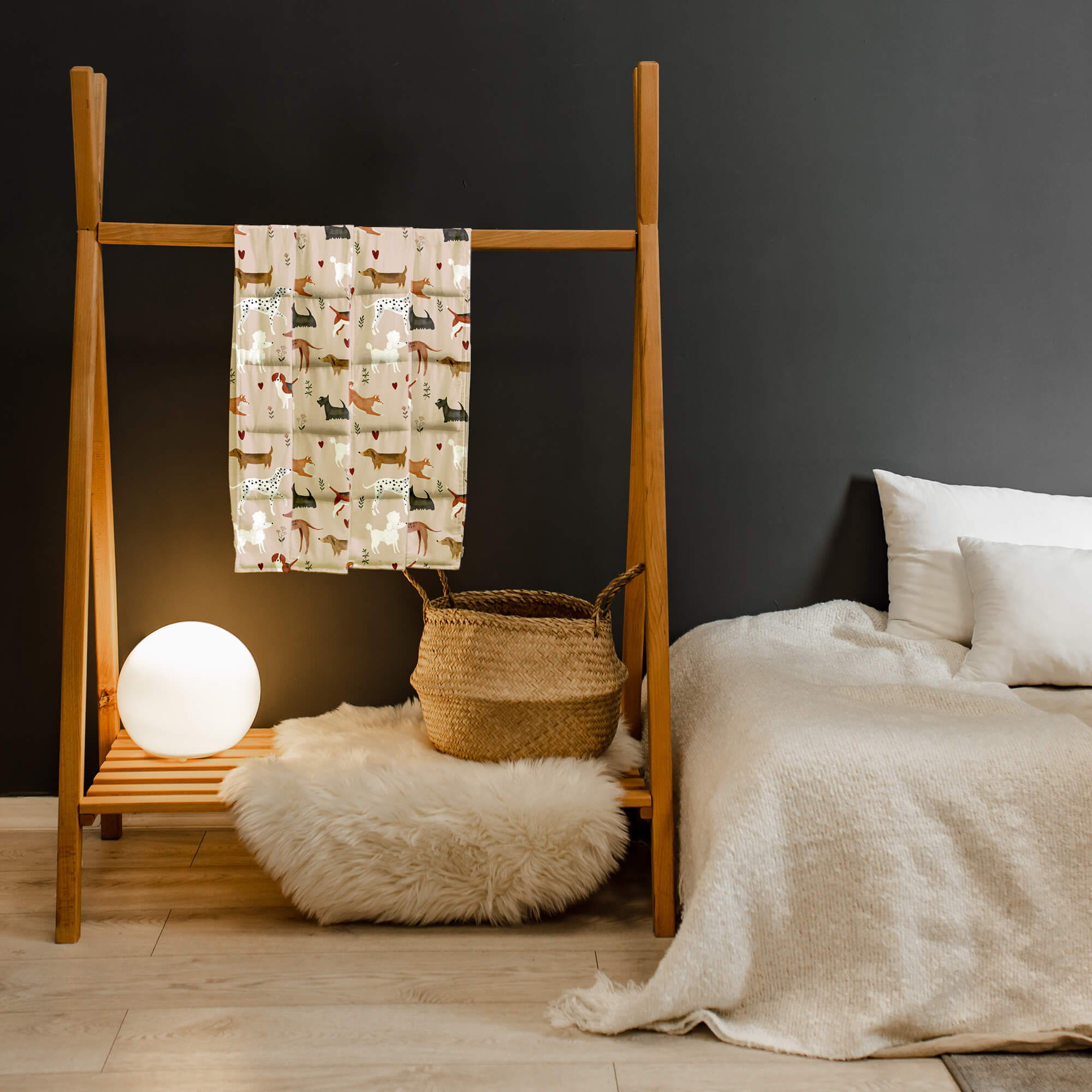 kołdra sensoryczna z psami