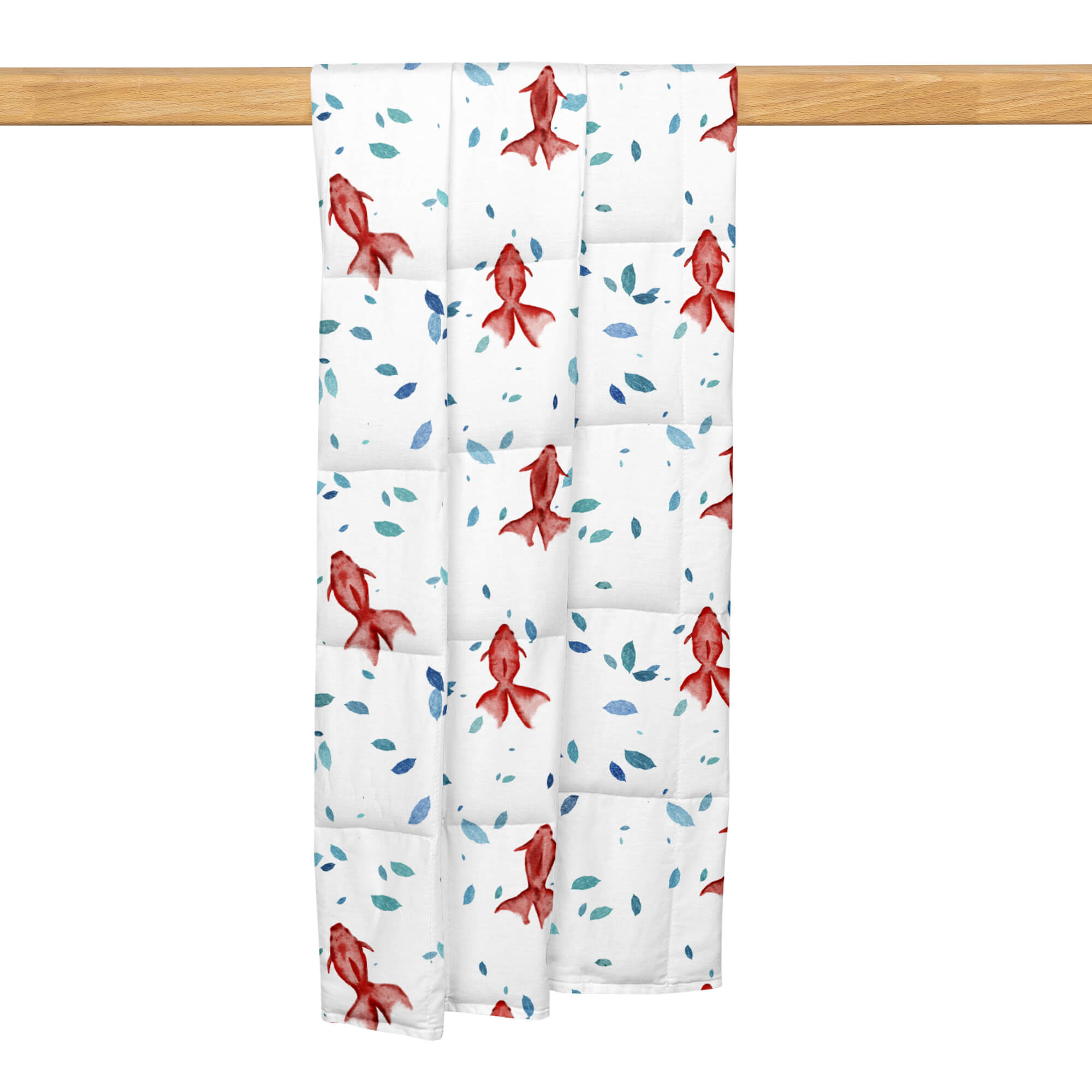 kołdra sensoryczna z rybami