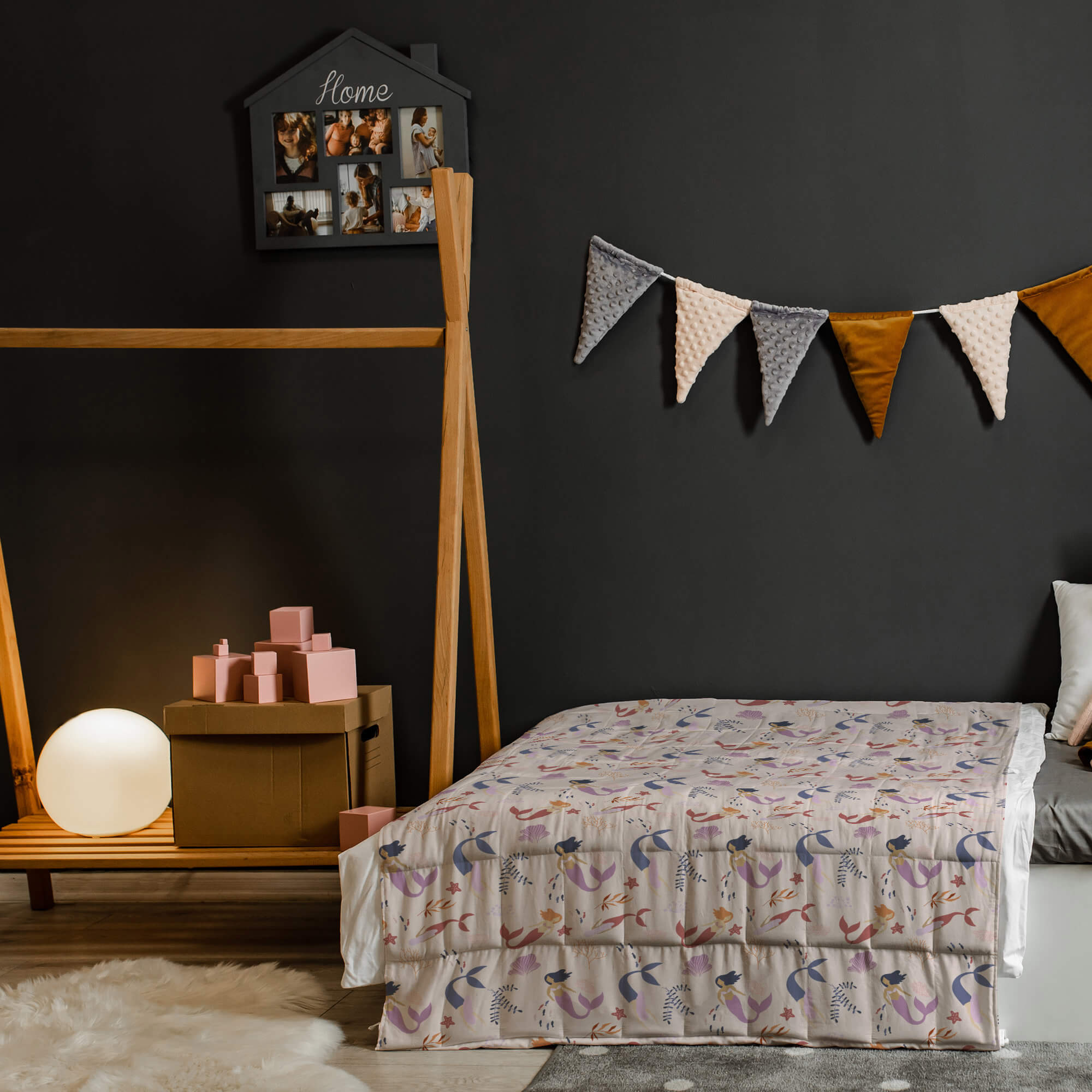 kołdra sensoryczna w syreny