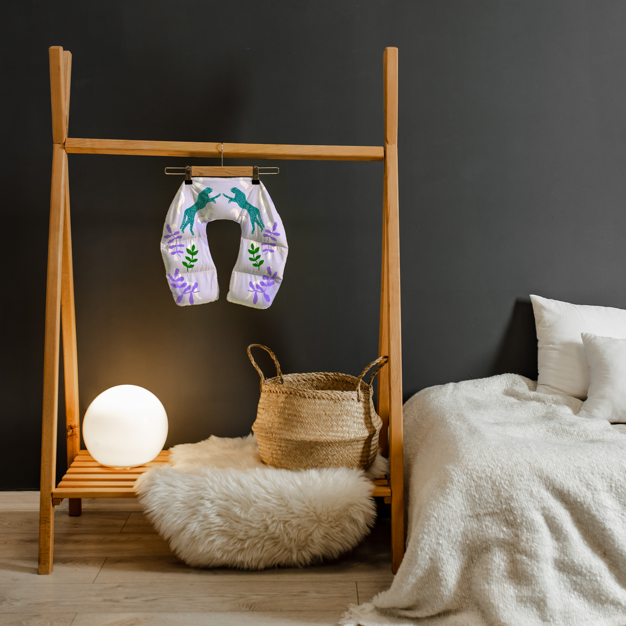 kołnierz obciążeniowy w liliowym kolorze