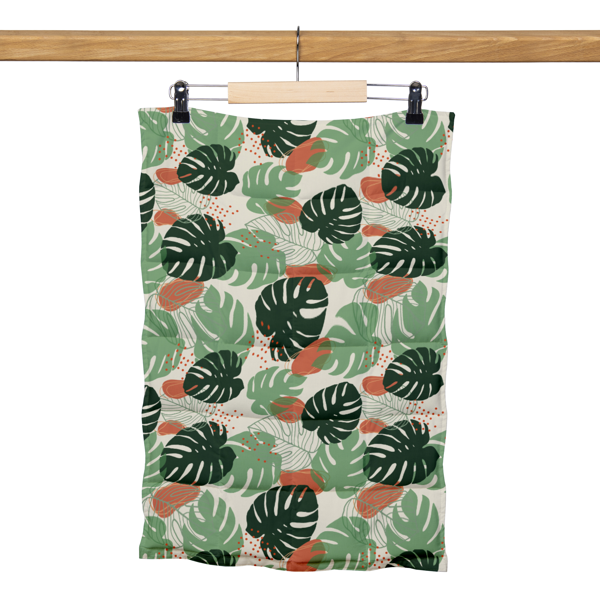 poduszka obciążeniowa w tropikalny wzór