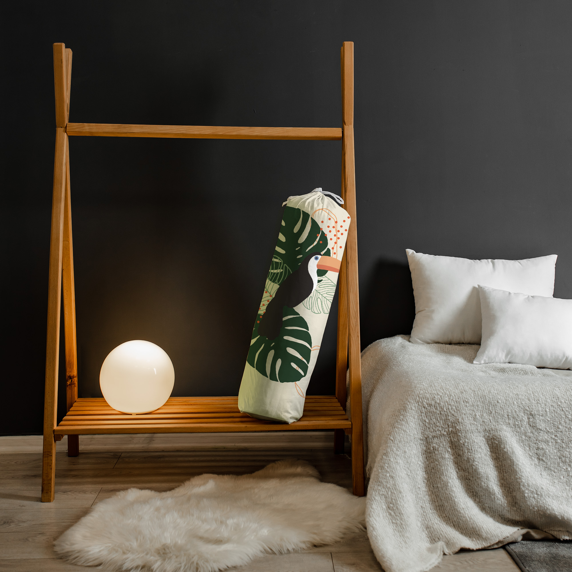 walec sensoryczny z liśćmi